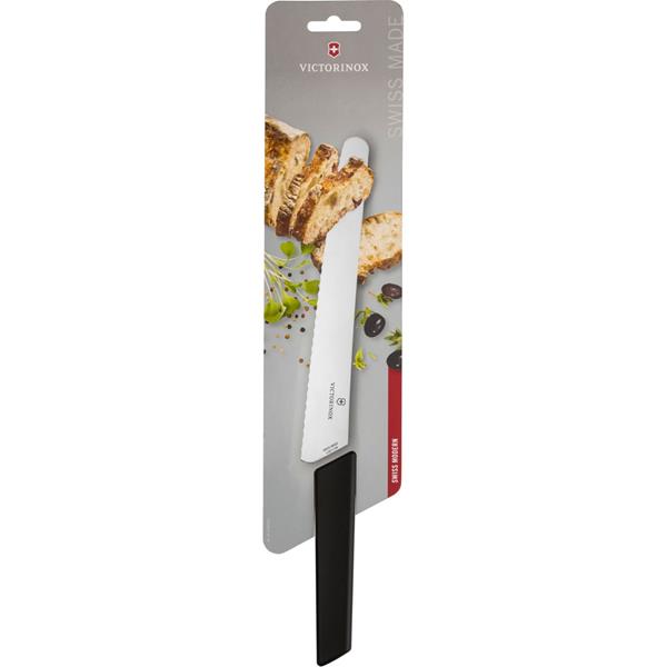 Victorinox Swiss Modern bread knife black 22 cm